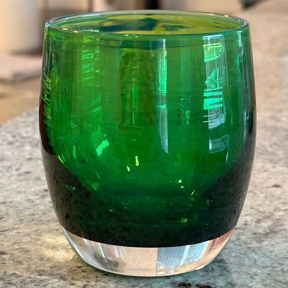 Glassybaby Other - Glassybaby Trisklion Thoughtful Votive Candle Holder Green